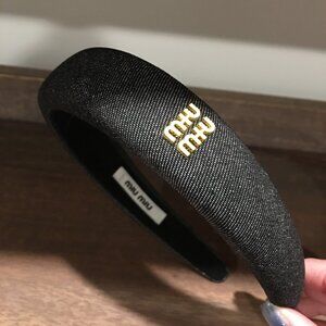 MIU MIU Denim Headband